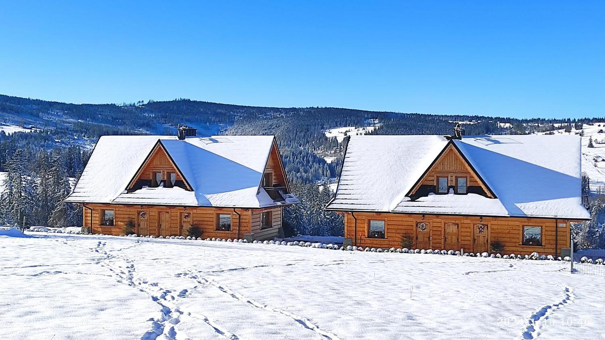 Witowianskie Domki Z Kominkiem, Jacuzzi I Sauna Dzianisz Εξωτερικό φωτογραφία