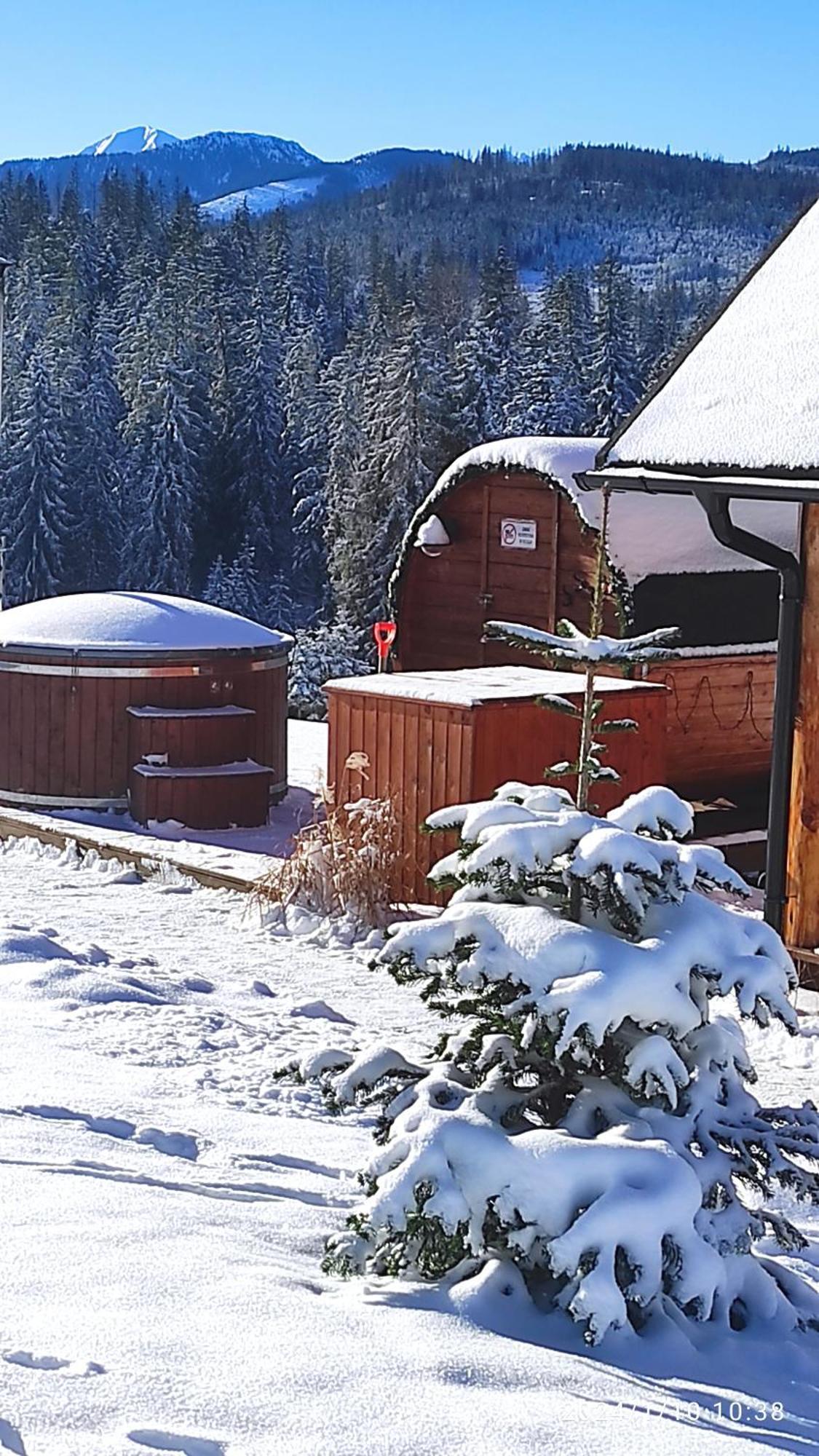 Witowianskie Domki Z Kominkiem, Jacuzzi I Sauna Dzianisz Εξωτερικό φωτογραφία