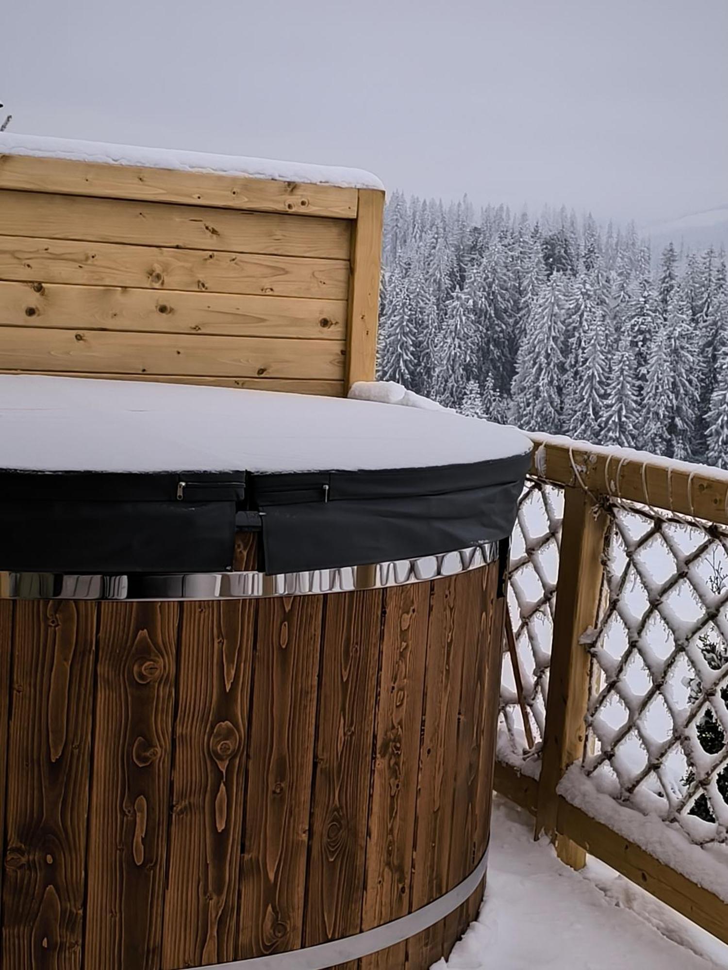 Witowianskie Domki Z Kominkiem, Jacuzzi I Sauna Dzianisz Εξωτερικό φωτογραφία