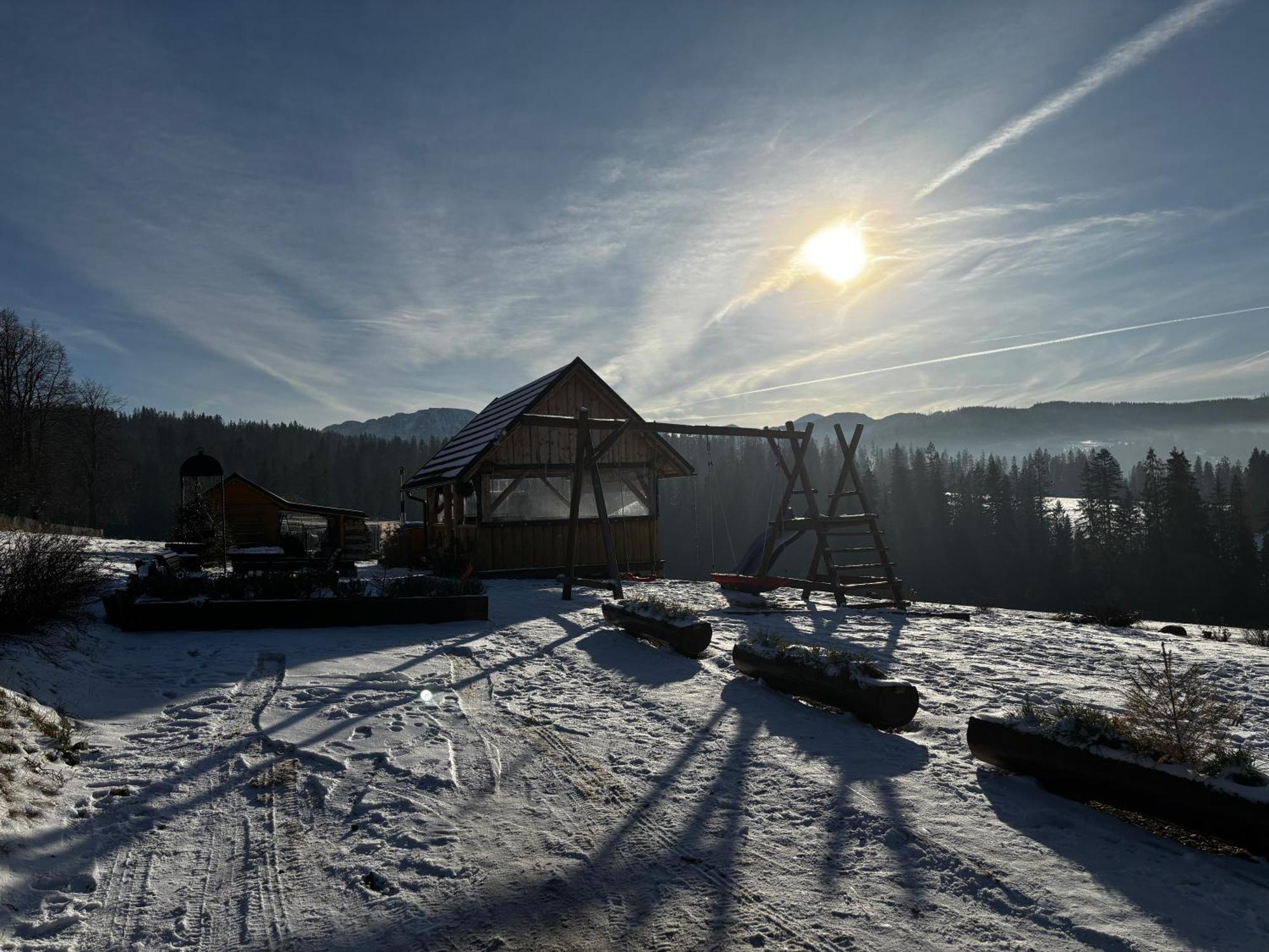 Witowianskie Domki Z Kominkiem, Jacuzzi I Sauna Dzianisz Εξωτερικό φωτογραφία