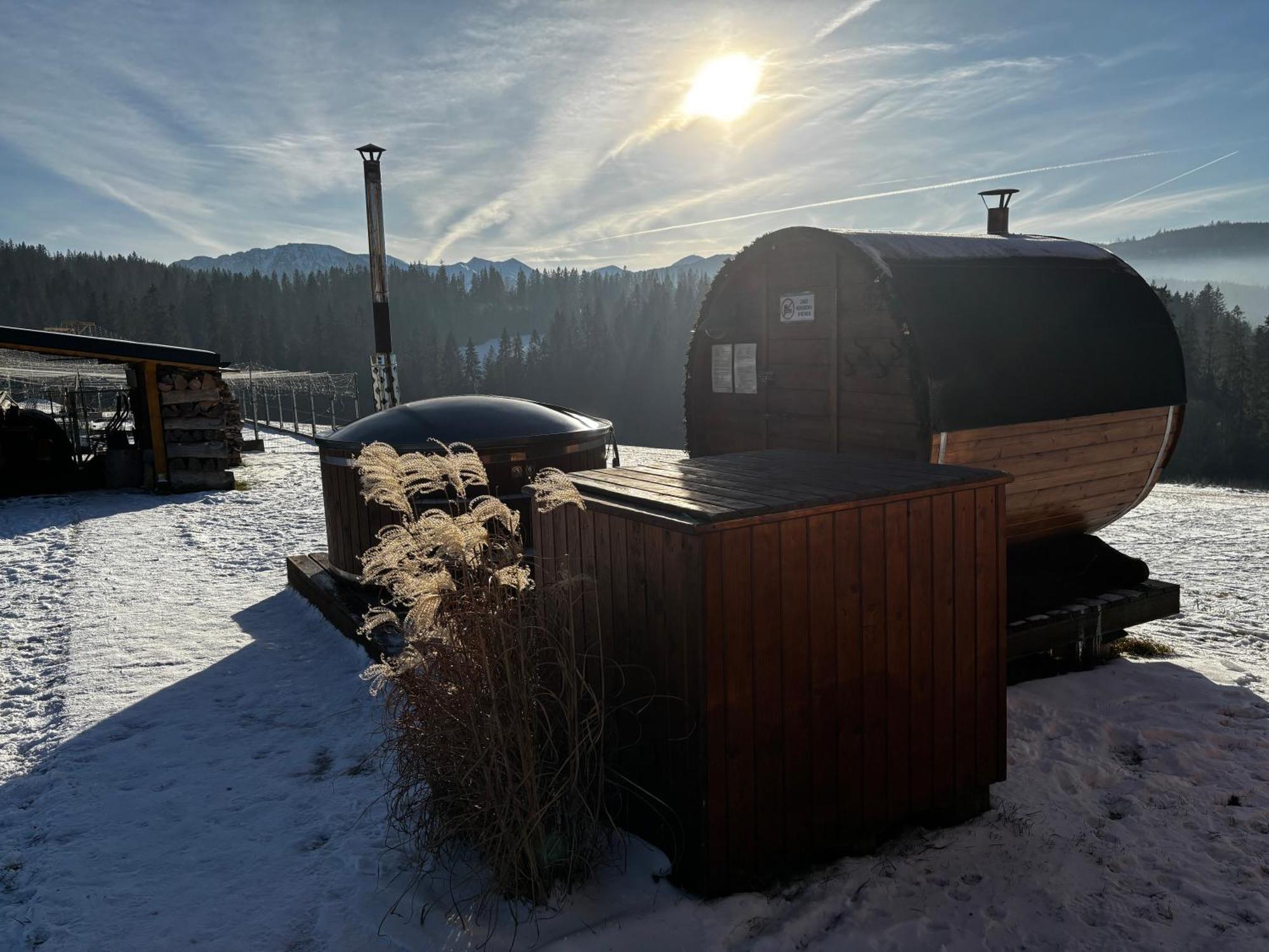 Witowianskie Domki Z Kominkiem, Jacuzzi I Sauna Dzianisz Εξωτερικό φωτογραφία