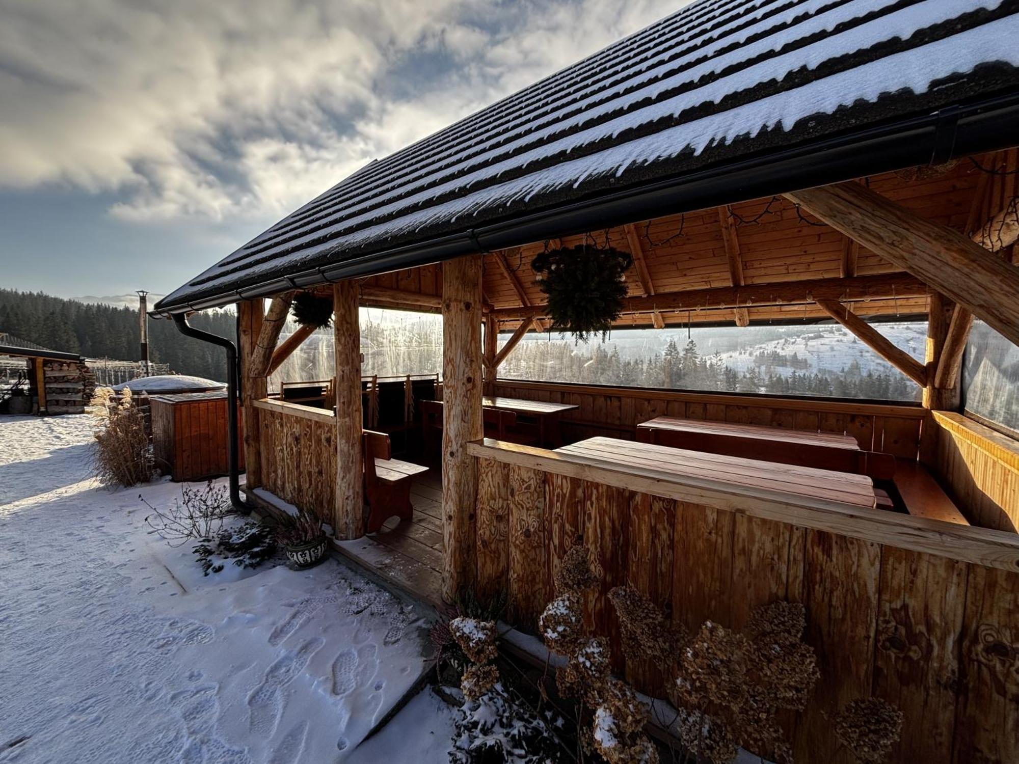 Witowianskie Domki Z Kominkiem, Jacuzzi I Sauna Dzianisz Εξωτερικό φωτογραφία