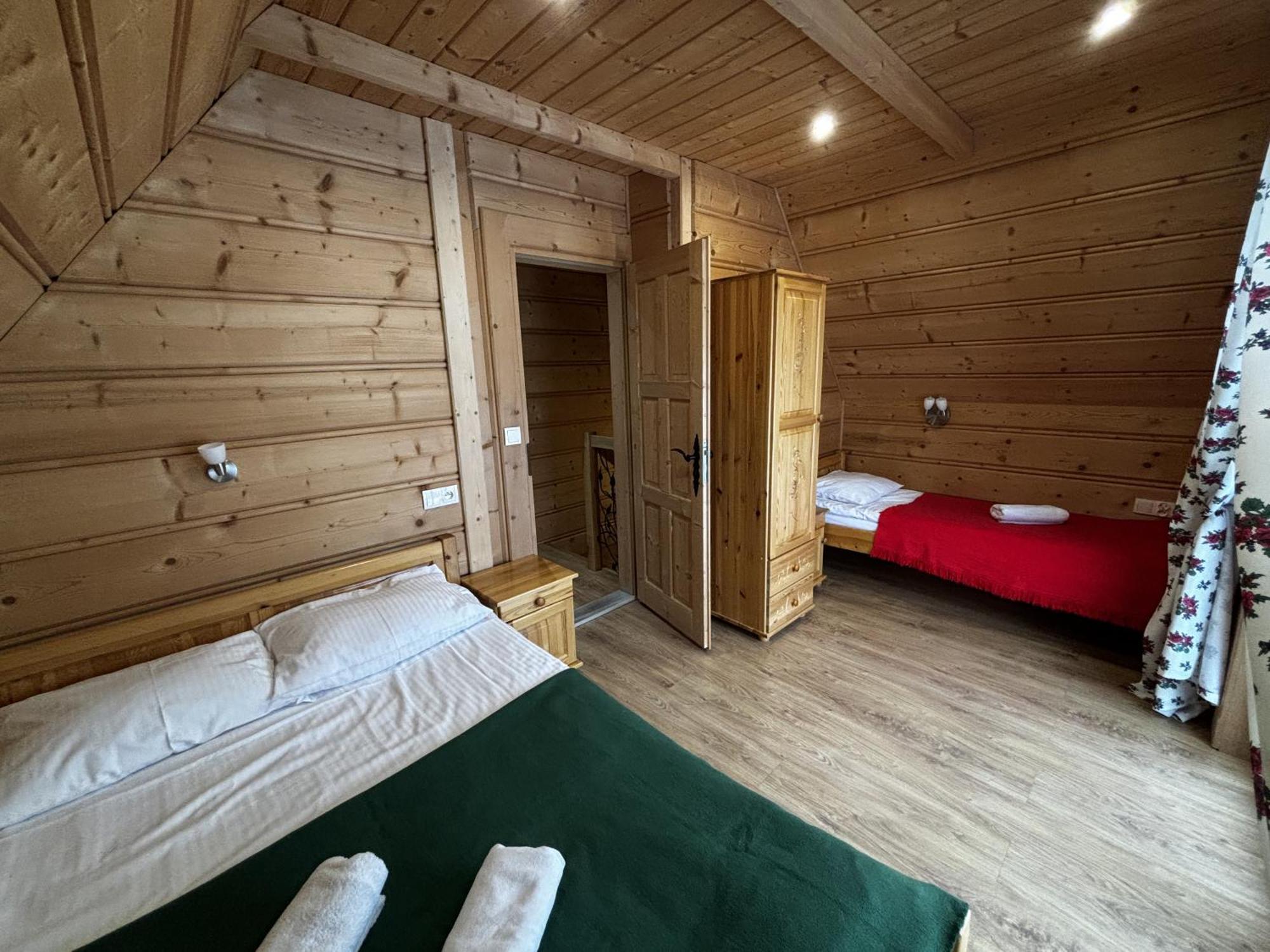 Witowianskie Domki Z Kominkiem, Jacuzzi I Sauna Dzianisz Εξωτερικό φωτογραφία
